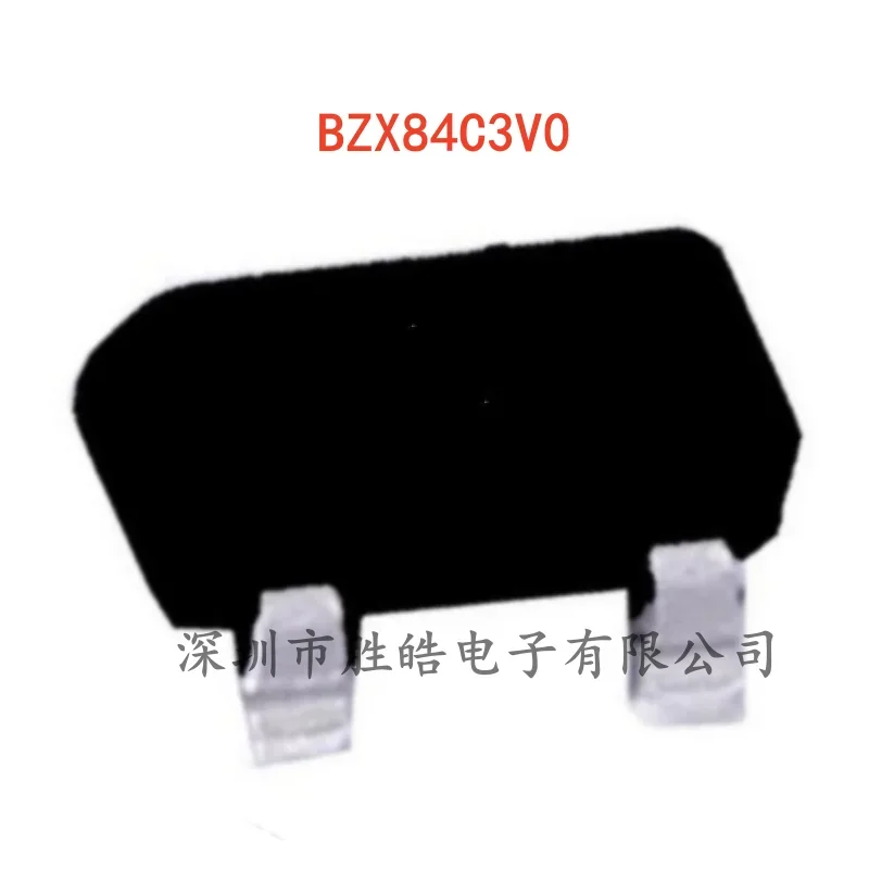 

(100PCS) NEW BZX84C3V0 3V Screen Printing 13 Voltage Regulator Diode SOT-23 BZX84C3V0 Integrated Circuit