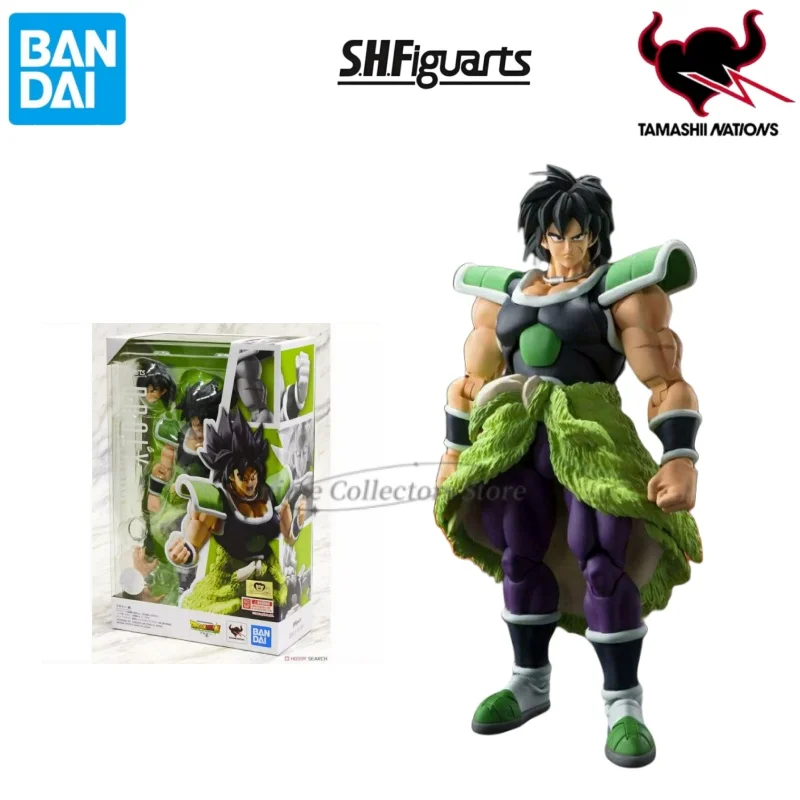 100% Genuine Dragon Ball SHF SH Figuarts Broly Action Figures Anime Modle Toys Gift Awakening Combat Suit Black Hair in Stock