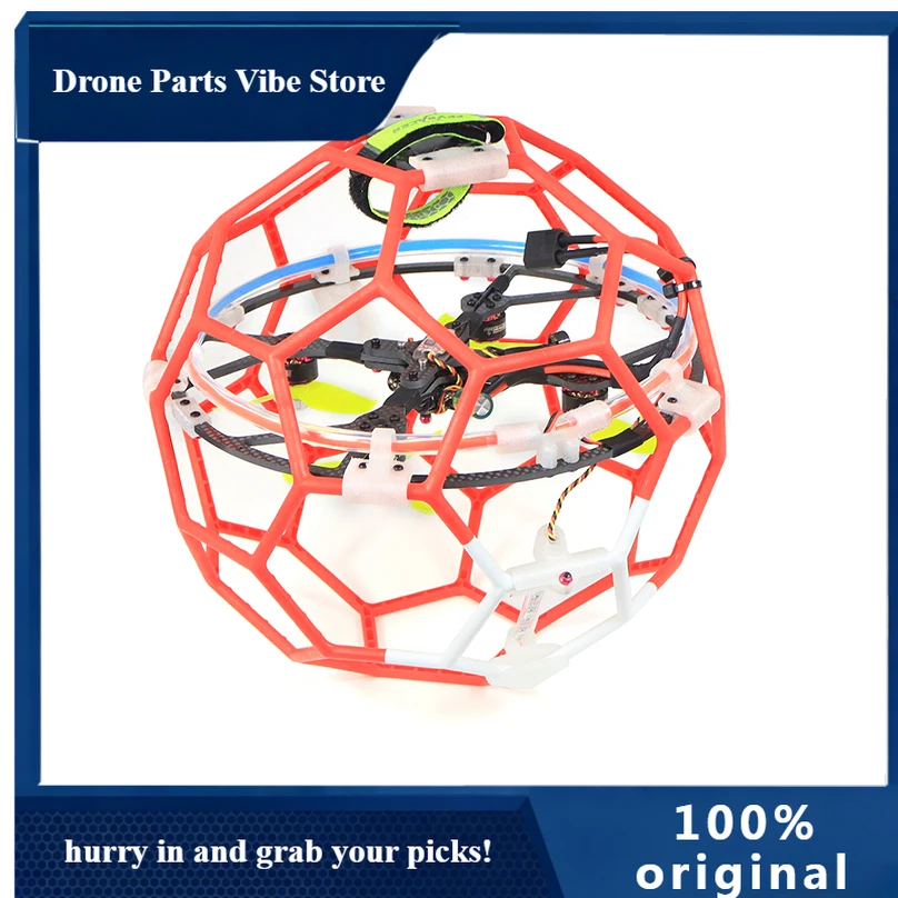 طائرة بدون طيار APLDARC RTF Flyball 220 لكرة القدم مع جهاز إرسال لاسلكي 2.4G 8CH وبوابة سباق AC900RX 78 سم ونظام F4 4S للطيران