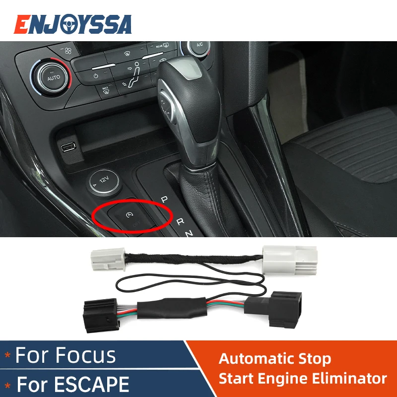 

Stop Canceller For Ford Focus New Kuga Escape Car Automatic Start Stop Engine System Off Eliminator Device Control Sensor Plug