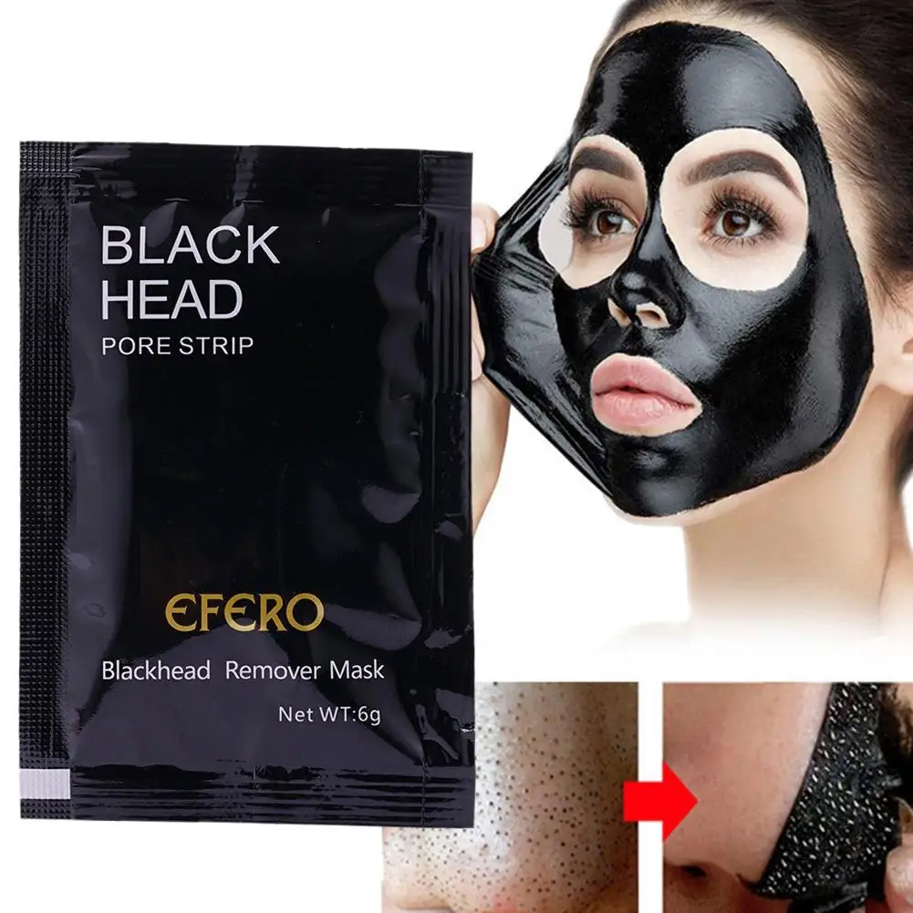 

Blackhead Remover Facial Masks Black Dots Remover Bamboo Cleansing Care Charcoal Acne Face Mask Face Peel Treatment Mask T3C9