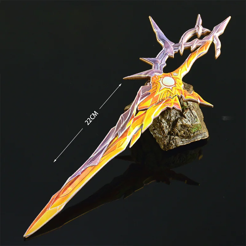 Honkai: figura de Star Rail de 22cm, cuchillo de juego, juguete, espada Phainon, adorno de aleación de Zinc totalmente metálico, juguete en miniatura, coleccionables artesanales