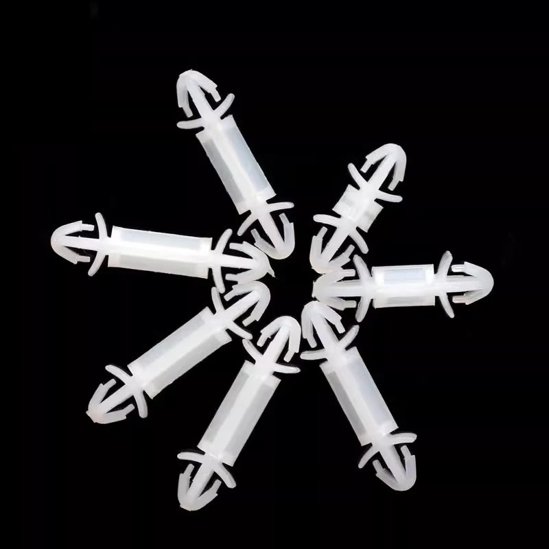 LCF Double-Ended Nylon Isolation Column PC Board Spacer Snap-In Buckle Insulated Aircraft Type Support for 3.0mm Mount Hole