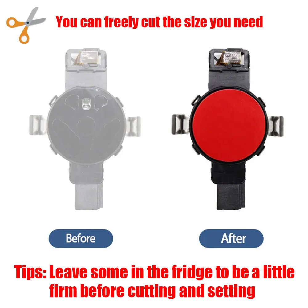 

1pc Universal Car Front Windshield Rain Humidity Sensor Gel Wiper Rain Light Sensor Trimmable Rectangle Gel Auto Accessories