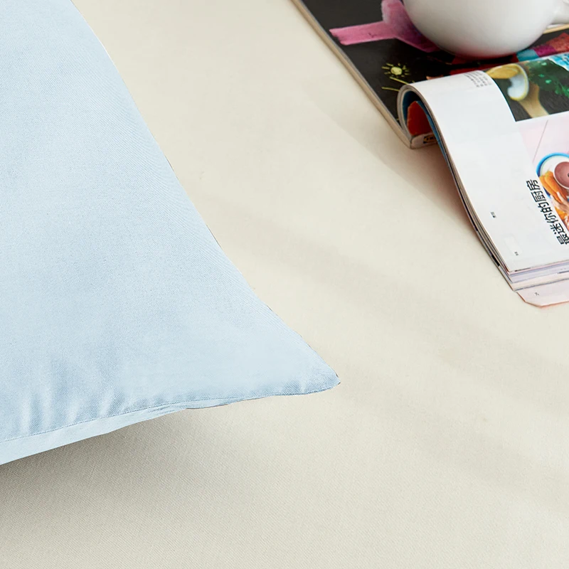 Cotton Pillowcase High-Quality Envelope Pillowcover Solid Color Bedding Pillow Case 40x60 48x74 50x90 Sleep Pillow Cover