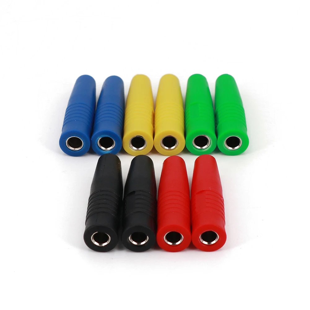 10pcs 4mm Speaker Banana Plug Banana Insulated Female Receptacle Adapter For Engineers Home DIY Enthusiasts