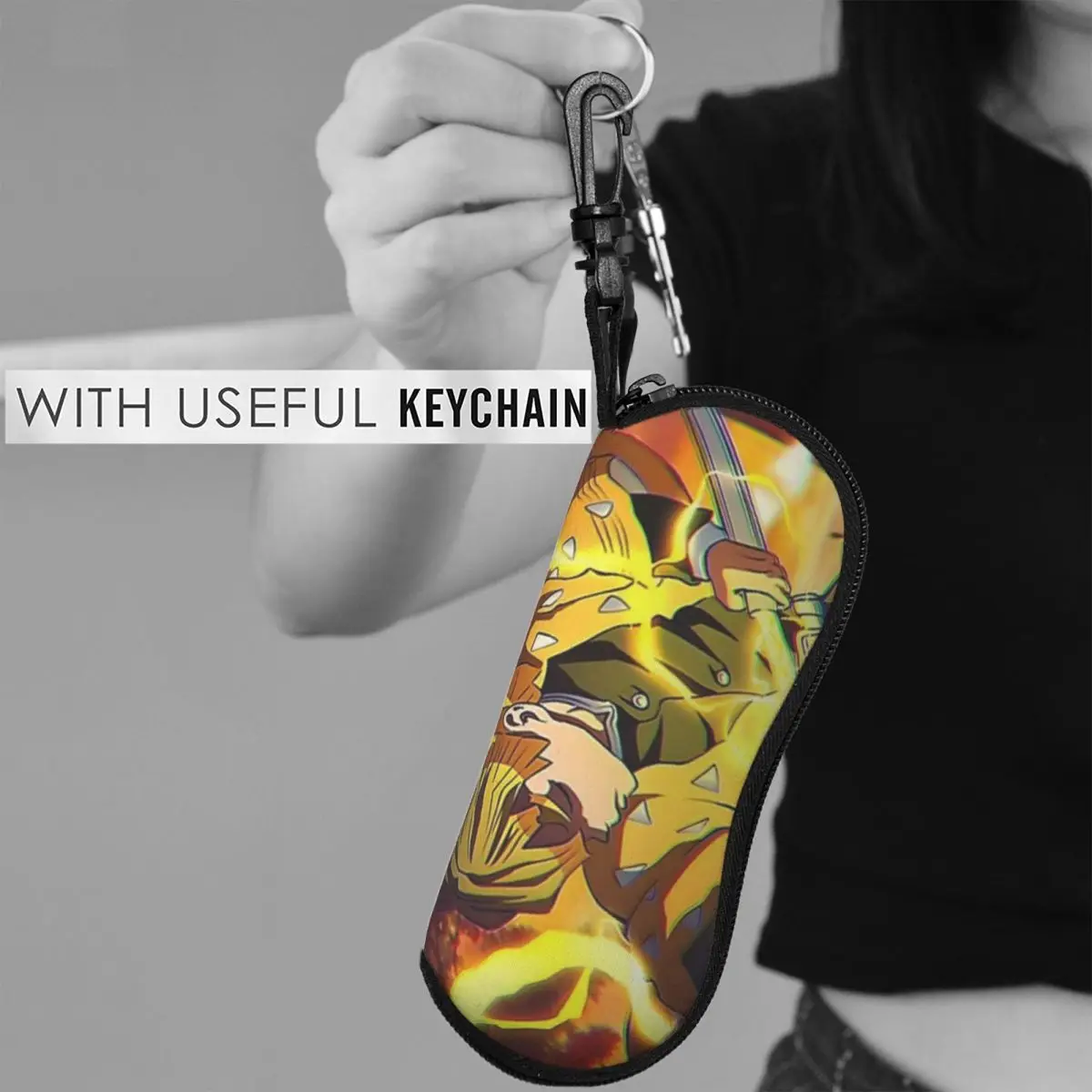 أنيمي شيطان القاتل كامادو تانجيرو شل نظارات حافظة نظارات شمسية محمولة صندوق النساء الرجال لينة النظارات حقيبة الحقيبة