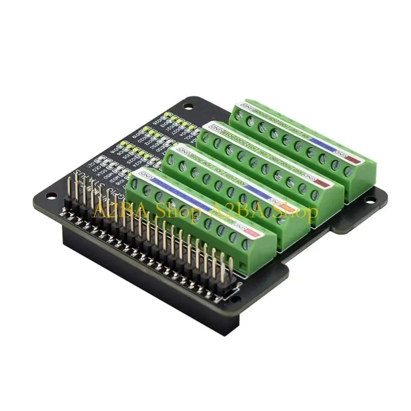 A2BA 40-Pin GPIO Expansion Board with Screw Clamps for Project Wiring