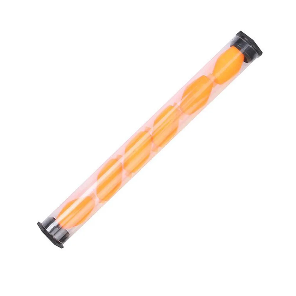 

6pcs Fishing Float Strike Indicator Bright Orange Foam Unsinkable Durable Floats High Visibility Fishing Gear Reusable Tube