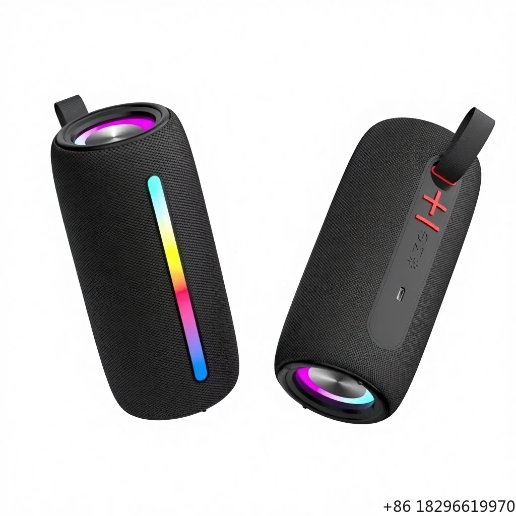 

Outdoor Multifunctional RGB Lighting Speaker Support TF Card Portable Heavy Subwoofer Home Wireless Desktop Broadcast Audio