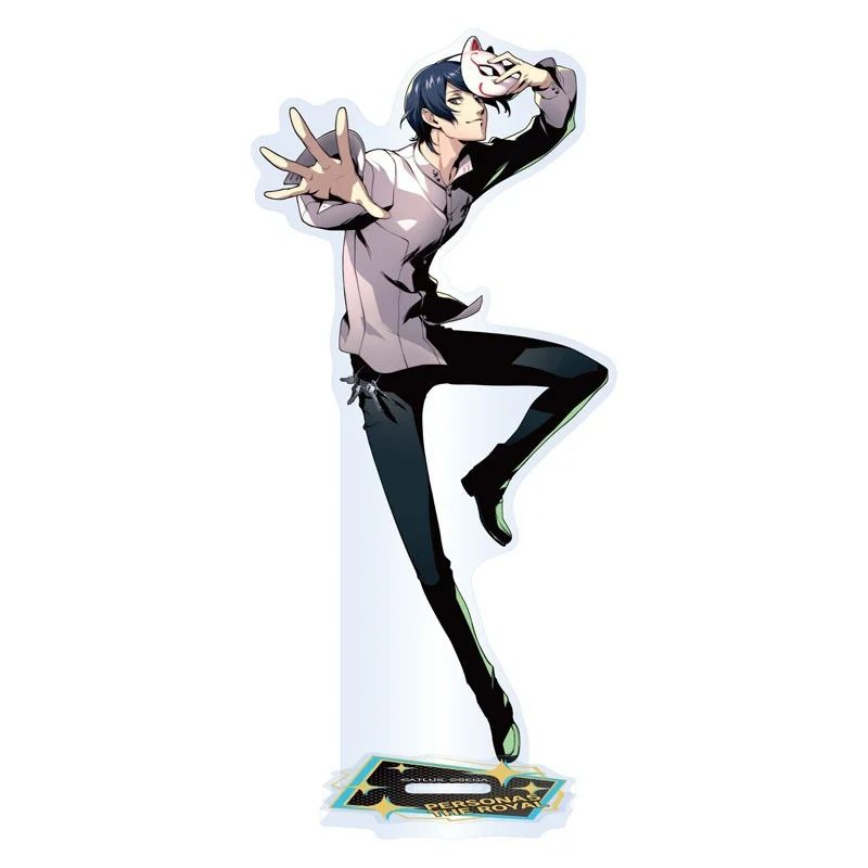 Persona 5 Joker Goro Akechi Morgana 15cm Acrylic Stand Model Room Decoration Keychain Chibi Anime Collectible Desktop Decor
