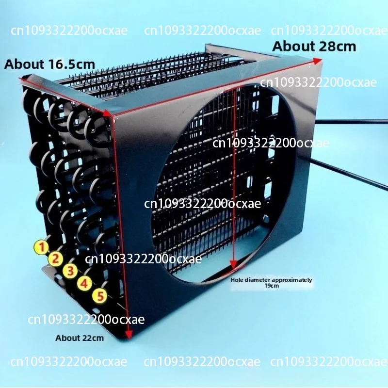 

Refrigeration refrigerator freezer small radiator folding condenser air-cooled heat sink net snail wire