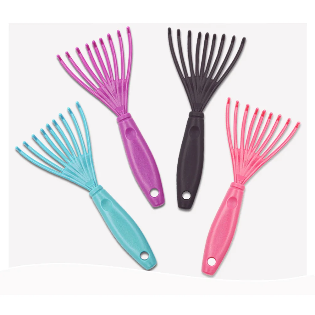 

8pcs Cleaning Claw Hair Brush Cleaner Tool Remove Embedded Hair From Curly Combs Plastic Brush Remover For Home Salon Use