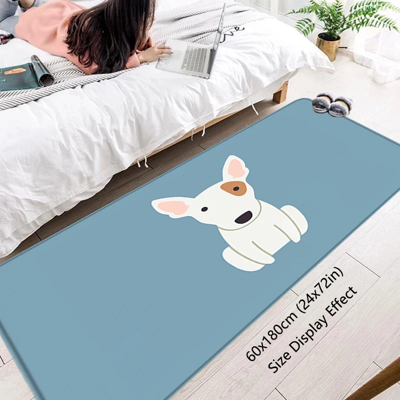 House Corridor Living Room B-bull terrier Rugs Foot Carpets Entrance Doormat Kawaii Rug Floor Mats Non-slip Mat Home Kitchen