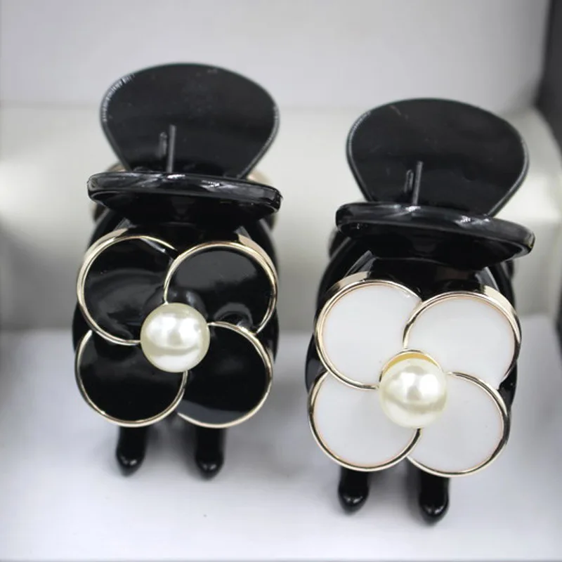 

Korean Pearl Flower Hair Claws for Women Hair Clips Crab Clamps Ponytail Hairpin Barrette Headwear Girls Hair Accessories