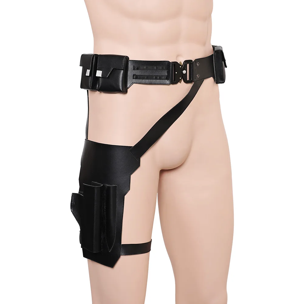 فستان بتصميم حالم باكي بارن التكتيكية تسخير حزام الخصر قناع فيلم البراغي من الرعد زي الملحقات رجل هالوين الدعائم الطرف