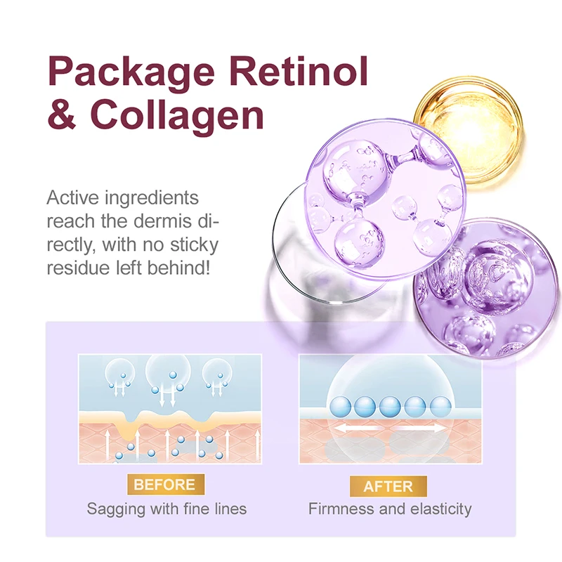 Anti-Wrinkle Retinol Face Serum Collagen Anti-Aging Lifting Firming Hyaluronic Acid Facial Serum Skin Care 30ml - view 4