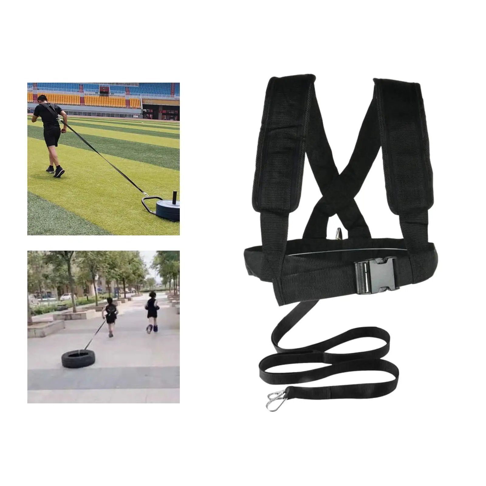 Sled Harness Football Workout Equipment Adjustable of Speed Straps