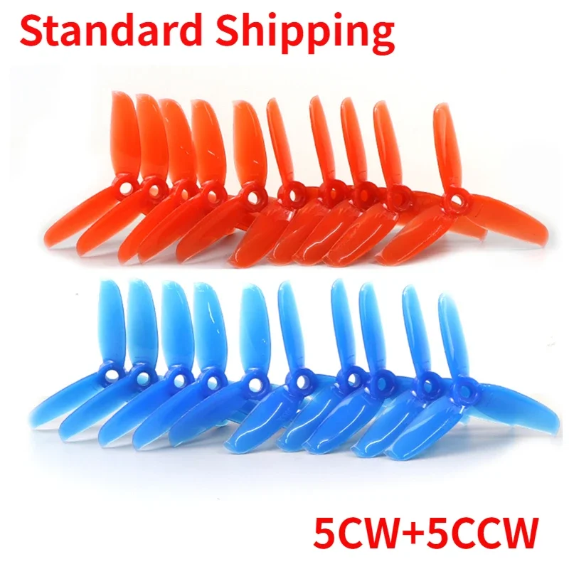 5Pairs(5CW+5CCW) 3050 3X5X3 3-Blade 76mm Propeller for 130mm 140mm 3inch Toothpick Cinewhoop Ducted Drone 1404 1306 1507 Motor