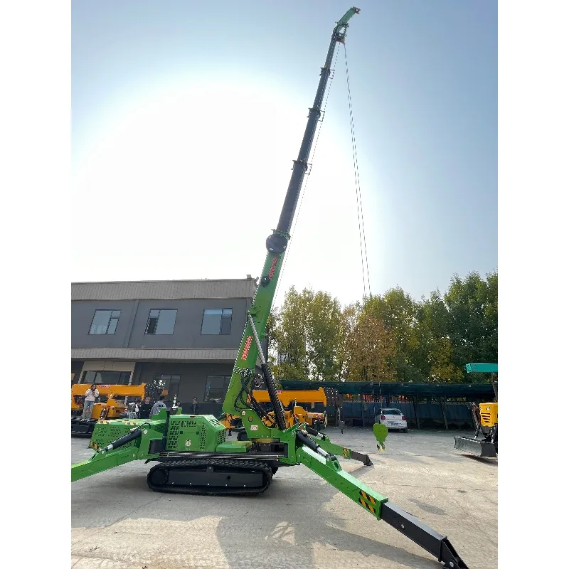 Customized Crane Heavy Duty 8 10 12ton Spyder Crawler Crane Hydraulic Outrigger Remote Control Spider Jib Crane