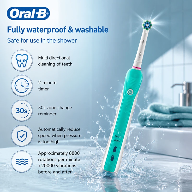 Oral-B D16 Electric Toothbrush Intelligent 2-minute Decelera