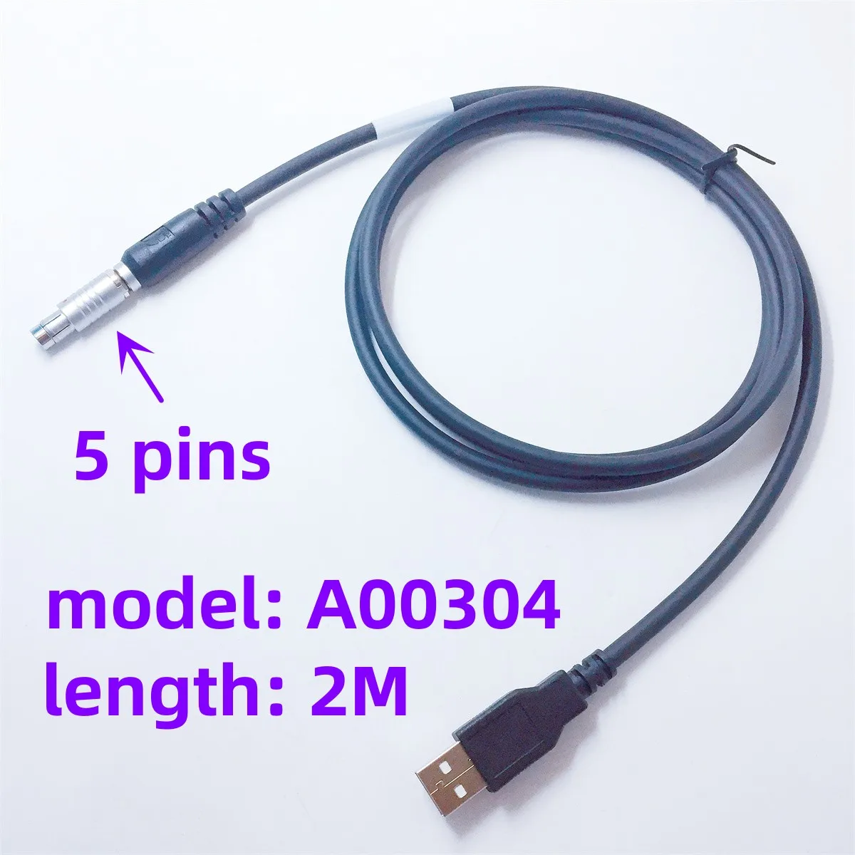 

A00304 Data Power Cable Applicable to Hiper V II Pro GB GR GPS（5pin+USB)