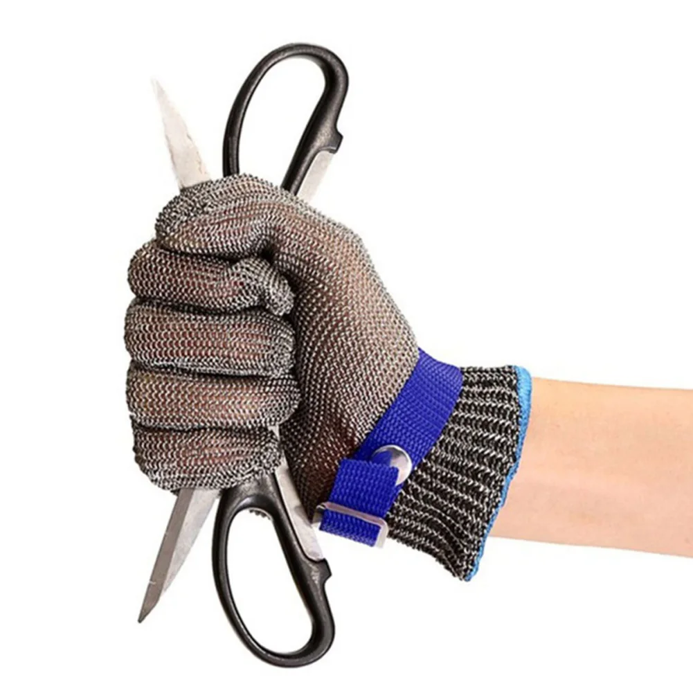 1pc protetor escultura peeling para cortar o fio de aço inoxidável anti deslizamento cortar luvas de trabalho resistente ao corte ostra shucking
