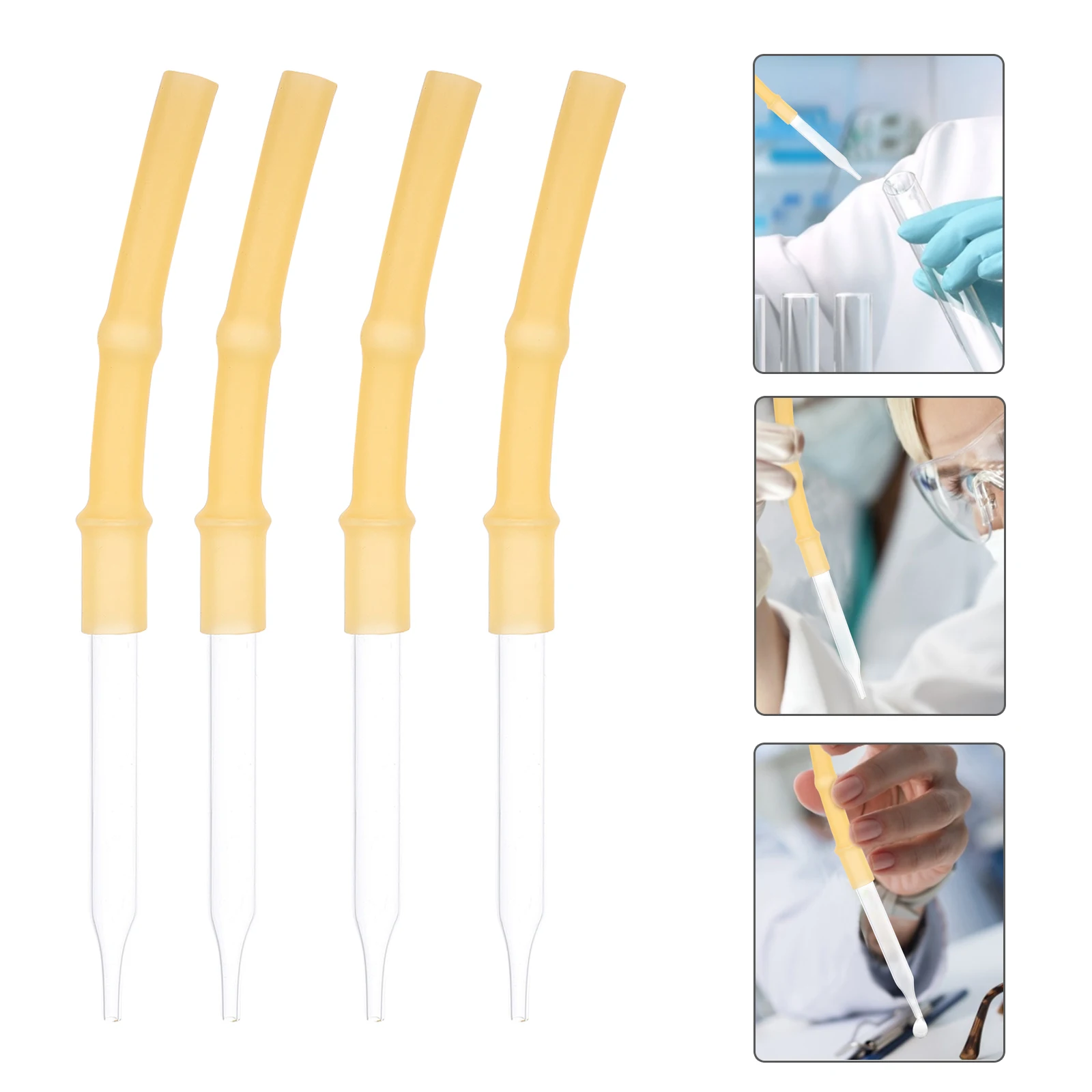 4 قطعة نصائح السحاحة القلوية هيكل مستقر الخرز الزجاجي خرطوم مختبر أجزاء عالمية ملحق نصائح السحاحة القلوية