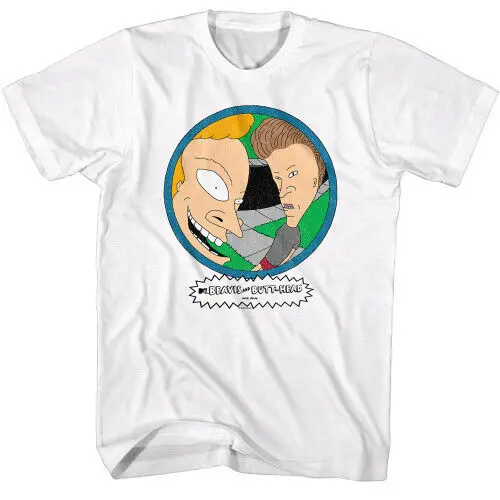 MTV Beavis & Butthead Peep Hole T-Shirt - White