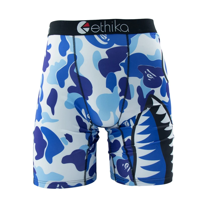 ETHIKA 1Pcs Sexy Men Underwear Boxers Breathable Man Swimming Underpants Plus Size S-3XL Mens Panties Trunks Men's Boxer Briefs image 3