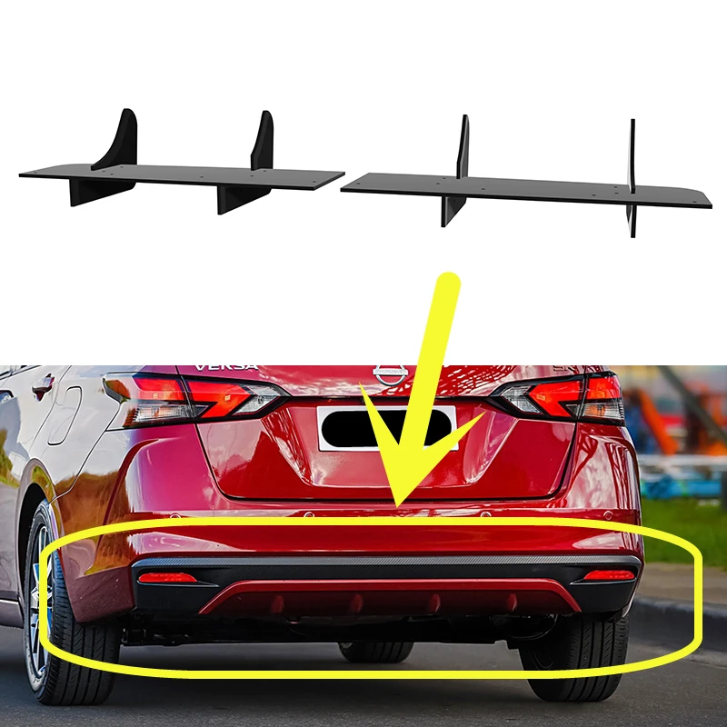 

Для Nissan Versa 2019-2024 год задний диффузор, бампер, спойлер, сплиттер, комплект кузова, аксессуары