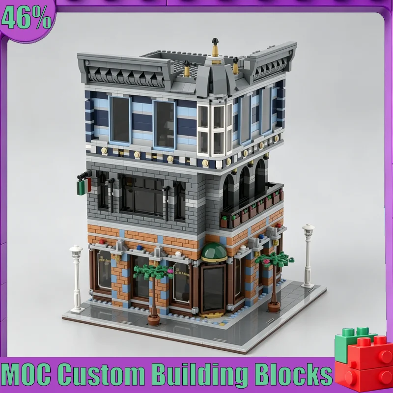 NEW 2463PCS Modular Clubhouse MOC Model Custom Puzzle Architecture DIY Assembly Educational Toy Gift Collection Display Blocks