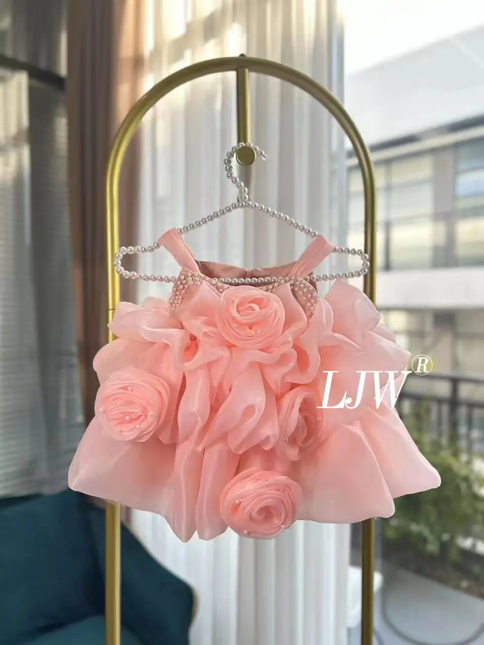 0-3 year old baby's first birthday formal party Flower Girl Princess wear luxurious fluffy First Communion Christmas formal dres