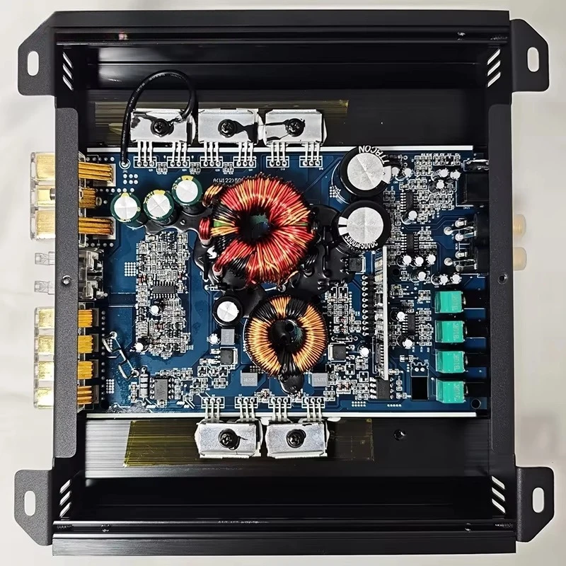 600W RMS Mini Class D Car Amplifier With Remote Control High Efficiency Suitable for Car Audio Subwoofer Speakers