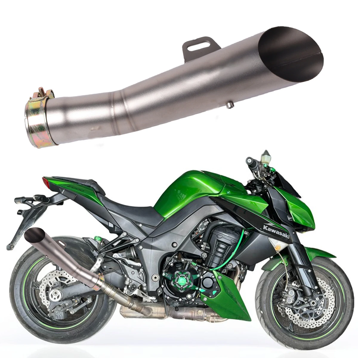 R6 51mm Universal Motorcycle Titanium Color Exhaust Muffler Steel Silencing Belt DB Killer Z1000 Z900 GSR600 FZ6N R1 R6 R3