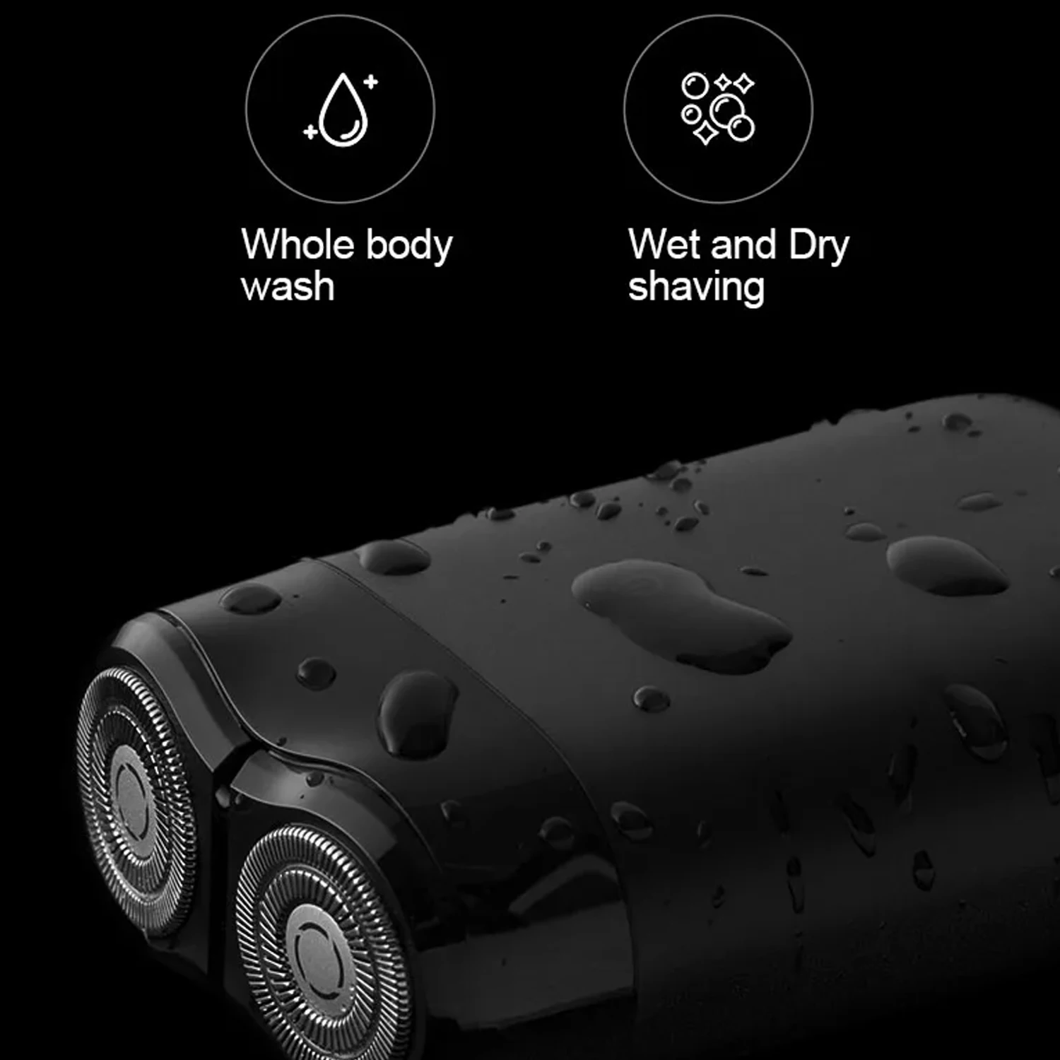 RS215 المحمولة Mijia ماكينة حلاقة كهربائية التوأم شفرة الجافة الرطب الحلاقة أداة تهذيب اللحية القاطع TypeC قابلة للشحن الرجال شفرات آلة 2026