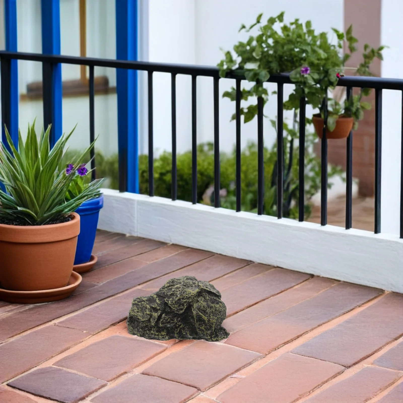 

Turtle Basking Platform Resin Aquarium Shelter with Ramp for Climbing and Hiding Natural for Reptile Sunbathing Dock