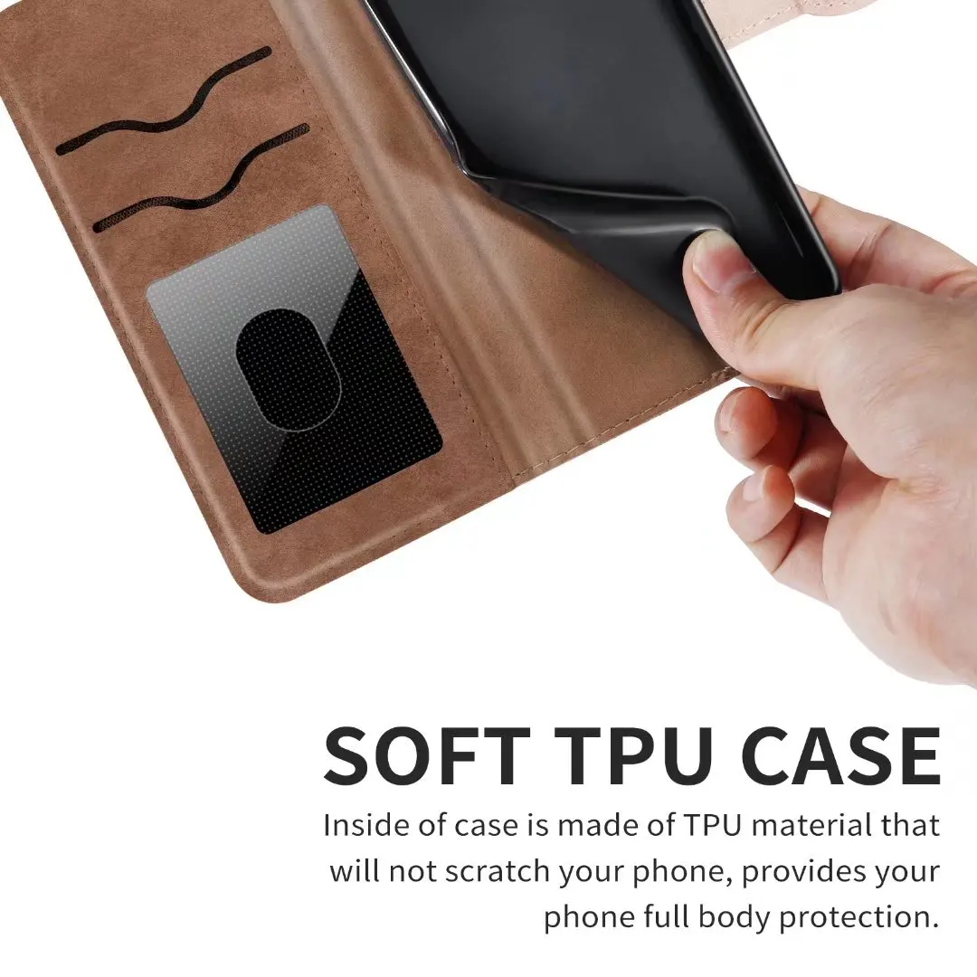 Embossed Tree Leather Phone Wallet Case Book For Samsung Galaxy S25 Edge S24 Ultra S23 S22 S21 S20 FE S10 S9 S8 Plus Flip Cover