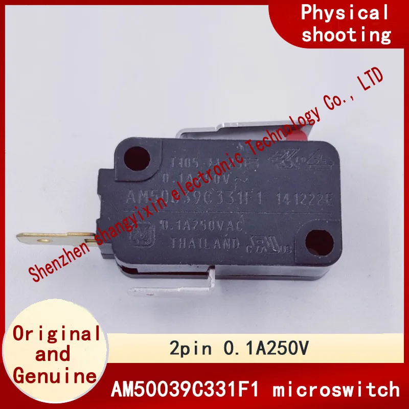 

Оригинальный микропереключатель AM50039C331F1, 2-контактный, нормально открытый, кнопочный переключатель 0,1A250V T105