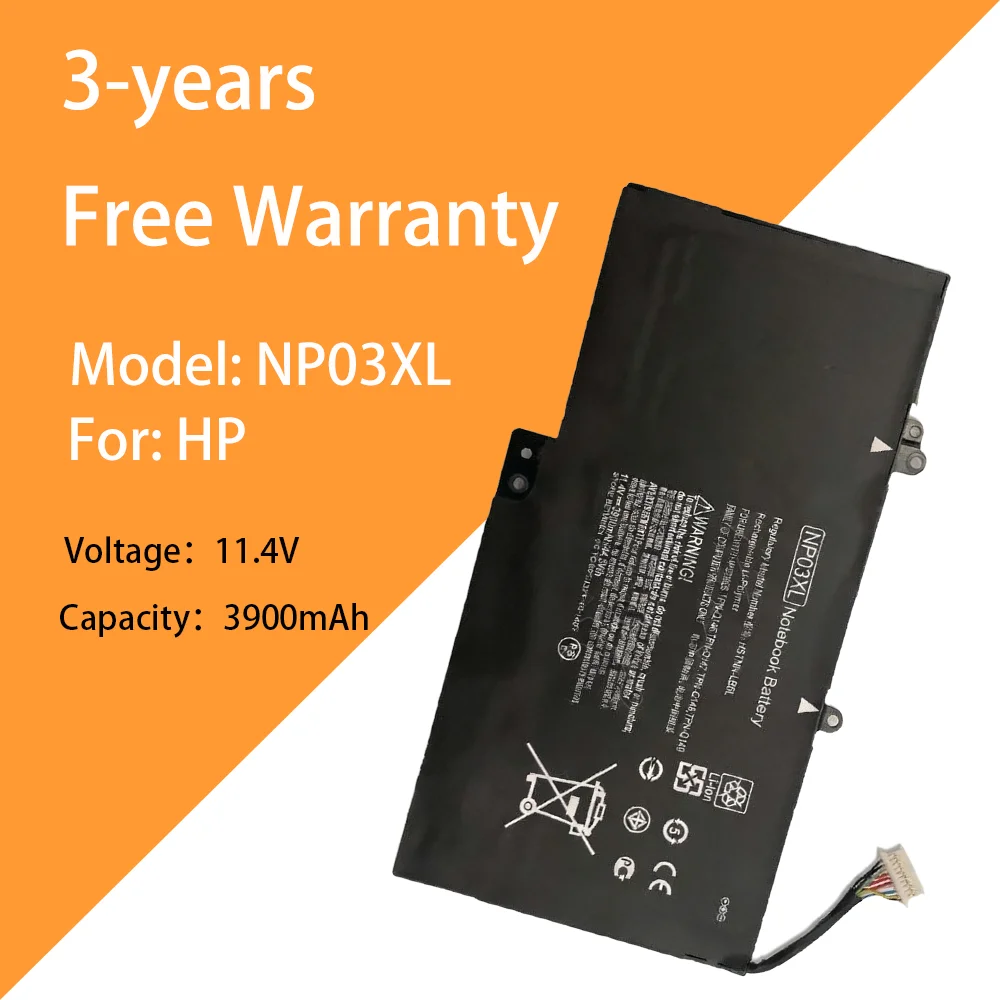 

11.4V 3900mAh new notebook battery NP03XL for HP HSTNN-LB6L NP03XL TPN-Q146/147/148