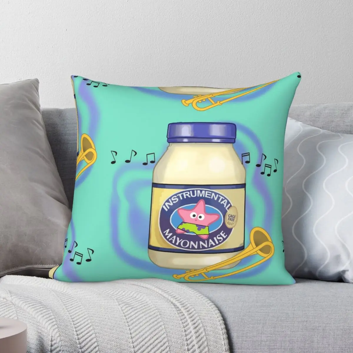 Is Mayonnaise An Instrument Pillowcase Polyester Linen Velvet Creative Zip Decor Sofa Seater Cushion Cover