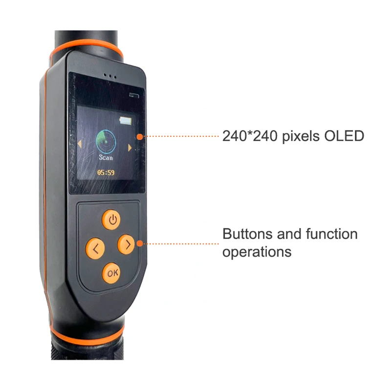 Monitor de salud HDX para ganado, escáner de microchip de temperatura, compatible con bluetooth, lector de palo RFID de largo alcance