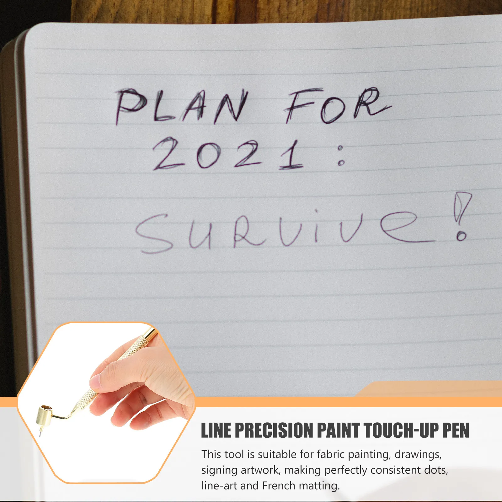 

1Pcs Aluminium Paint Pen Fluid Writer Lightweight Applicator for Drawing Fabric Mending Artwork Precision Touch Up