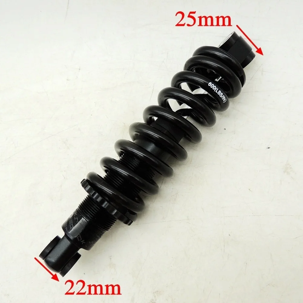 Mountain Bike Rear Shock Absorber 600LBS Spring Rate 200mm Length Black Soft Suspension For Downhill For Trail Riding Bicycle