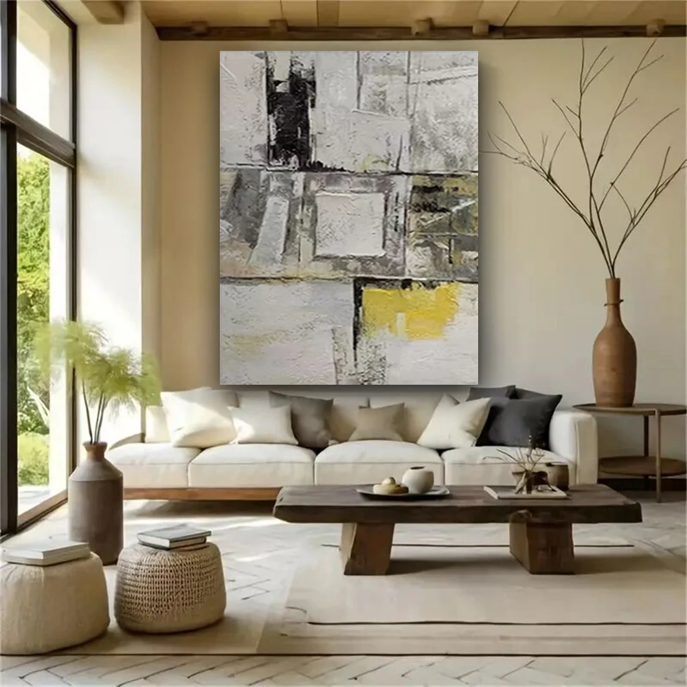 

Hanging Mural Wall Art Picture Decor Living Room Artwork 100% Handmade Abstract Oil Painting Modern Canvas Image For Home Porch