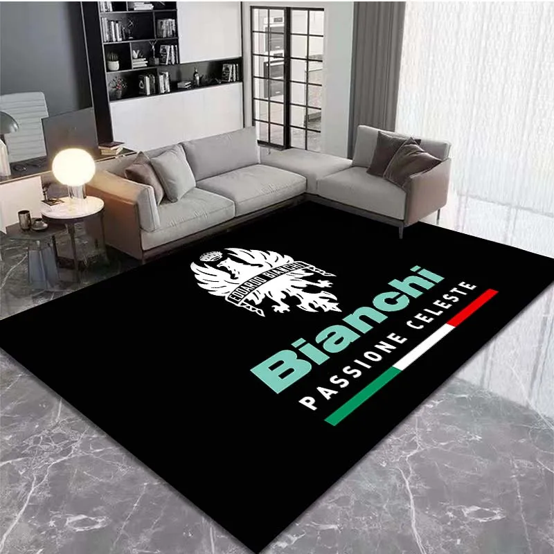 Mountain Bike B-Bianchi Pattern Living Room Bedroom Carpet Bedside Bathroom Floor Mat 15 Sizes Area Rug Home Decor Club Sofa Mat