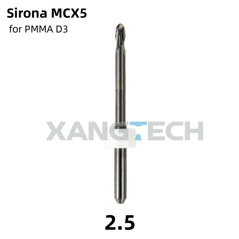 XANGTECH Sirona MCX5 D3 Zirconia DC/PMMA Milling Burs Tools Dental Diamond Coated Dental Milling Cutters for Dental Lab