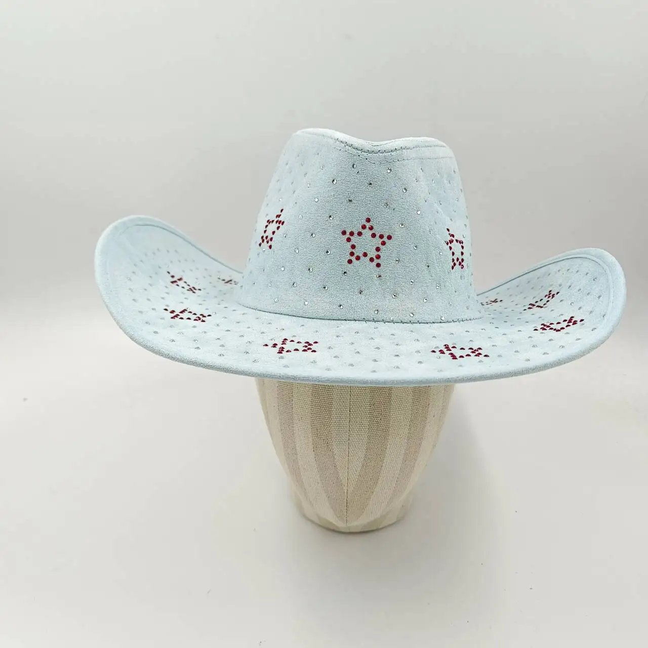 

Western Cowgirl Cowboy Hat Light Mint Green Rhinestone Cowboy Hat Nashville Bachelorette Party Hat Bridal Concert Costume Gift