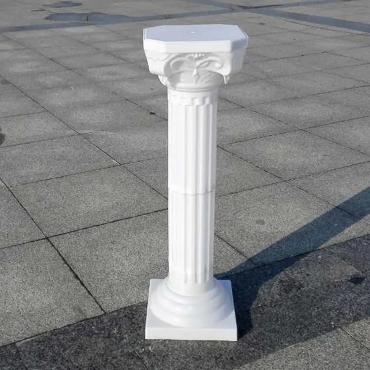 2pcs 88cm Tall White Roman Column Road Cited Pillar Party Landscaping Flowerpot Holder For Holiday Wedding Decoration