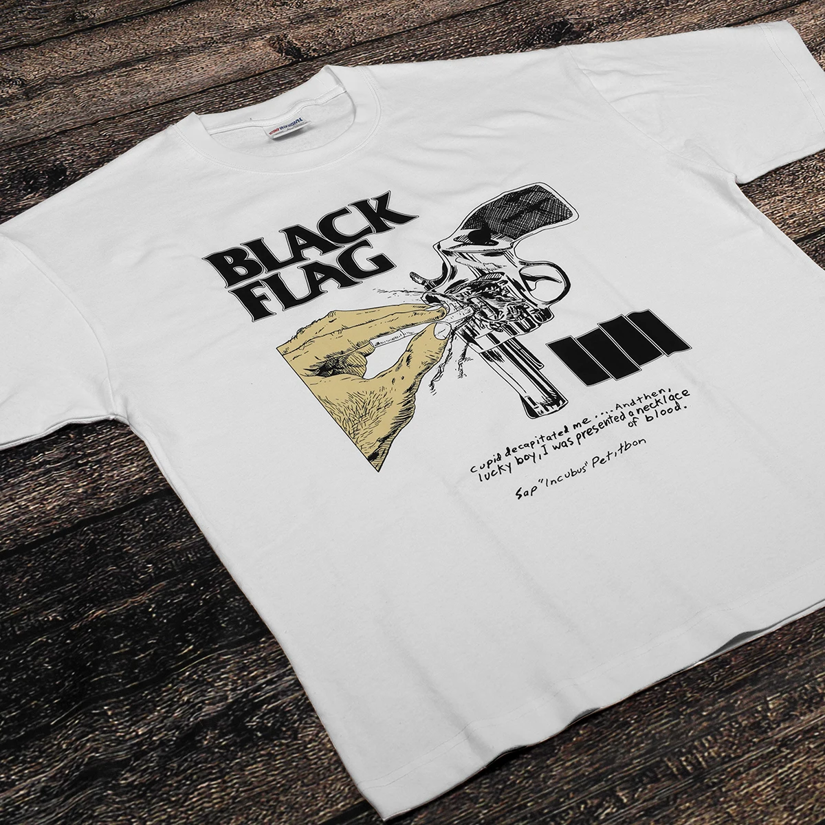 Black Flag T-Shirt Hardcore Punk SST Husker Du Bad Brains Band Men's Tops Clothing Short Sleeve Cotton Loose Printed Shirt